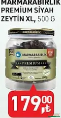 MARMARABİRLİK PREMİUM SİYAH ZEYTİN XL 500 G MARMARABİRLİK PREMİUM SİYAH ZEYTİN XL 500 G